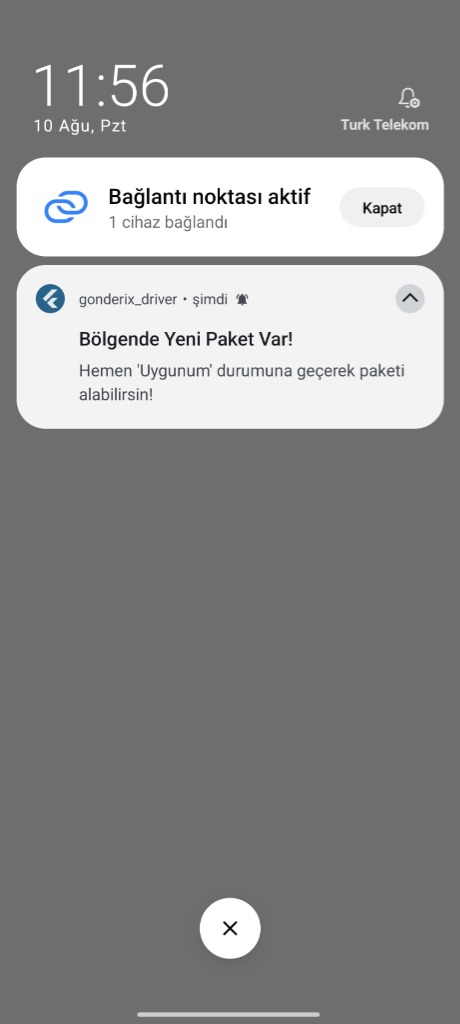 Bildirim Ekranı